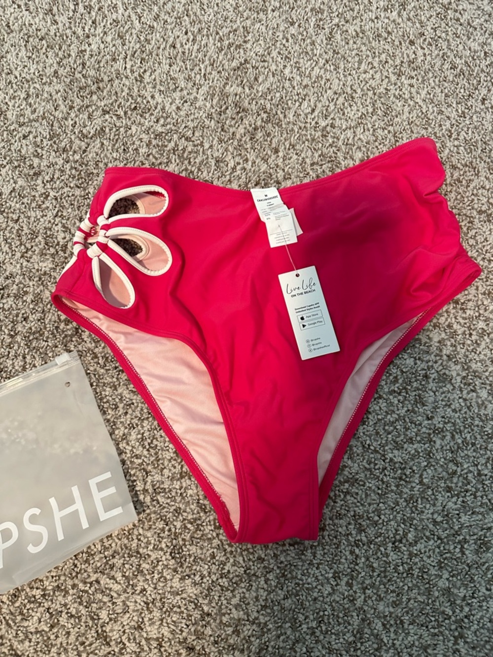 Cupshe Flirty Fuschia Tankini Bottoms - NWT